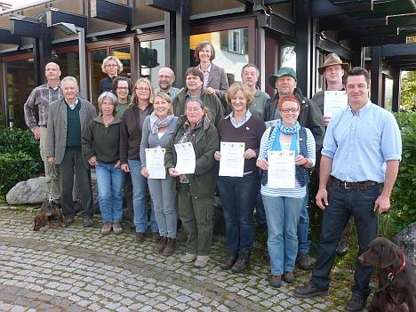 Die ersten Naturpädagogen wurden 2012 in Esslingen ausgezeichnet. (Foto: Pütz/DJV)