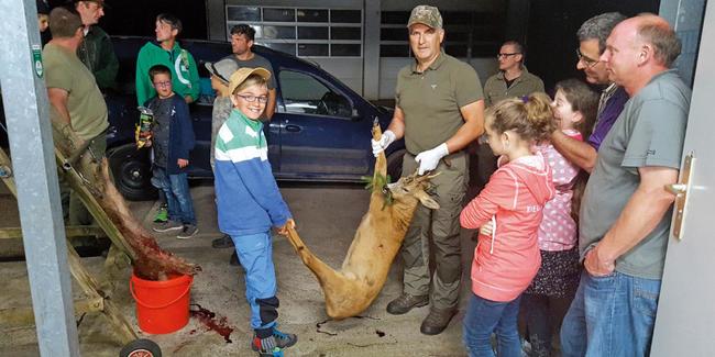 Gemeinsam Jagd erleben: eine ganze Schulklasse hat Einblicke in die Jagd erhalten