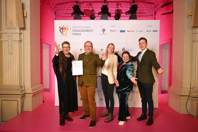 Die Jägerschaft des Landkreises Verden gewinnt den Publikumspreis des Deutschen Engagementpreises.