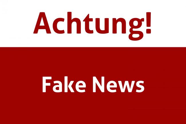 Achtung Falschmeldung!