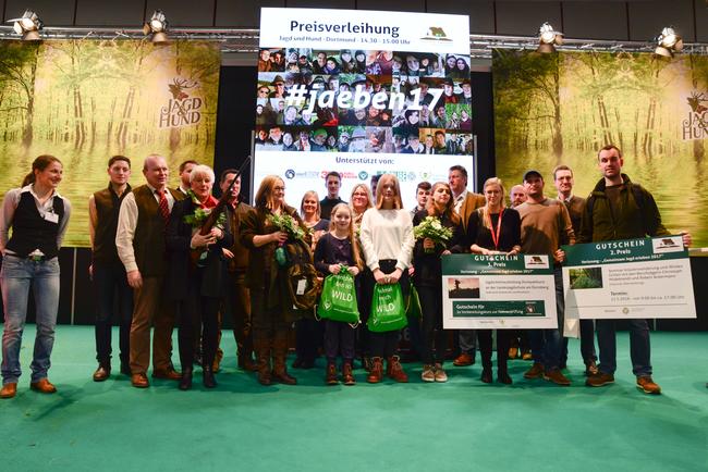 Gewinner der Aktion im vergangenen Jahr auf der Messe Jagd & Hund in Dortmund 2018.