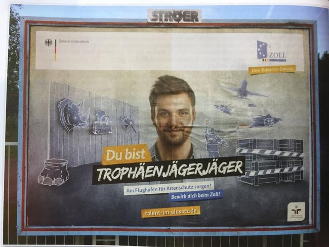 Das missverständliche Plakat des Zolls