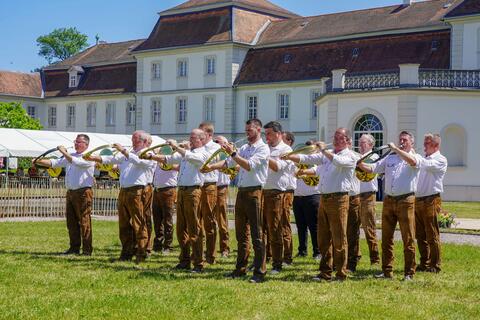 Bundeswettbewerb Jagdhornblasen 2023: Jagdhornbläserkorps Alsdorf-Hachenburg