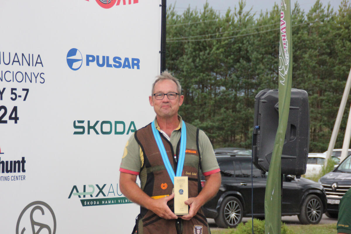 FITASC 2024: Erich Scholl belegt den 3. Platz in der Seniorenklasse. (Quelle: Lesser/DJV)