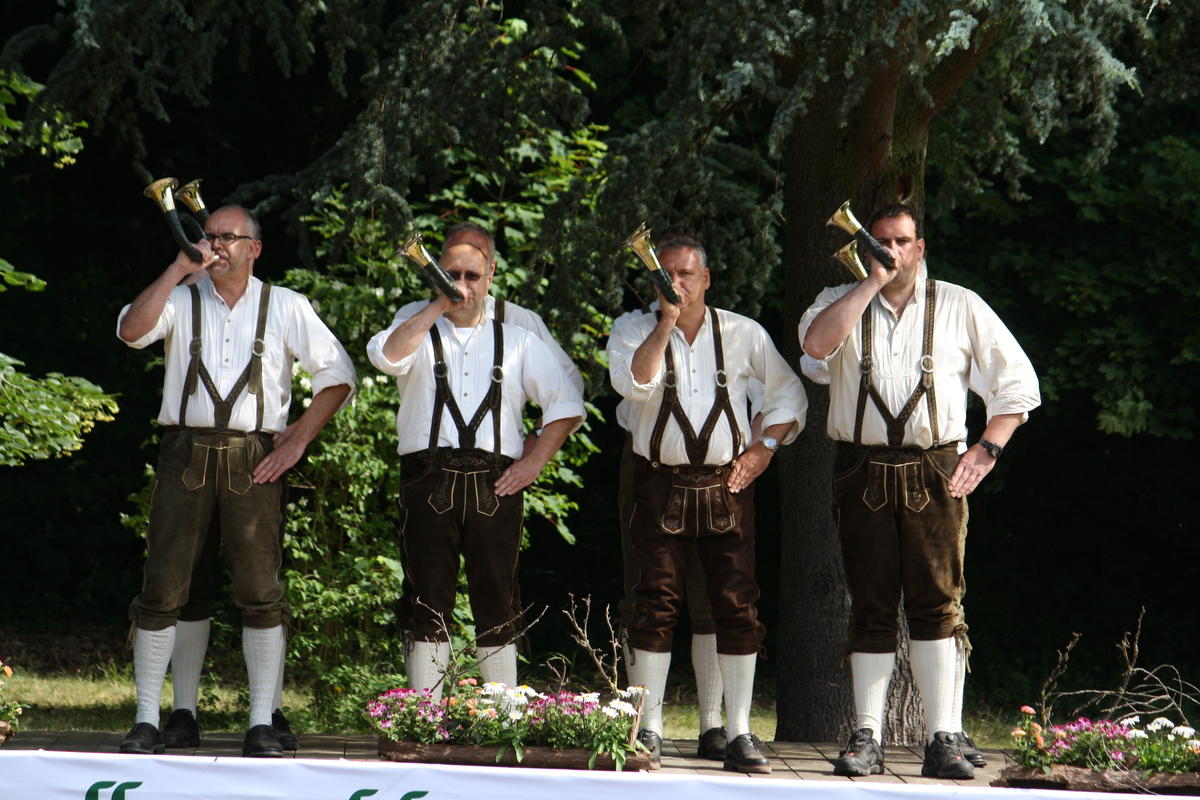 Die Jagdhornbläser des Jagdvereins 