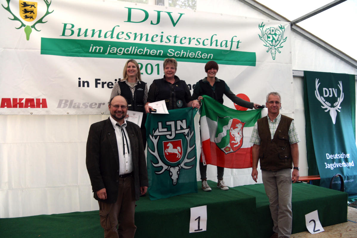 Siegerinnen Kombination (1. Carmen Wilshusen, 2. Verena Alberding, 3. Beate Reichhardt) (Quelle: Hunger/DJV)
