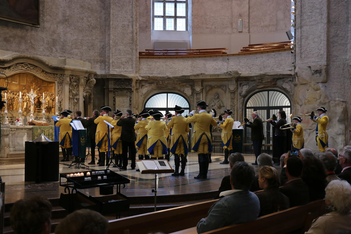 Hubertusmesse in der Kreuzkirche in Dresden