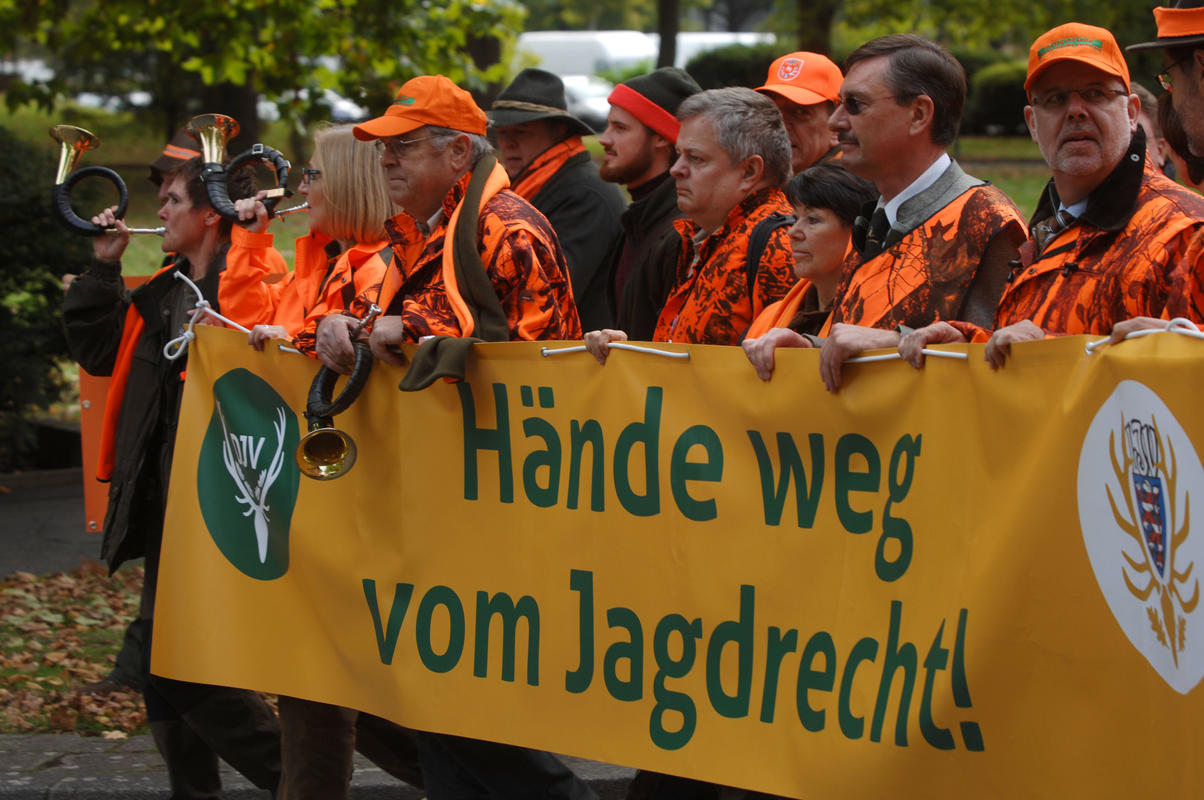 Hände weg vom Jagdrecht. (Quelle: Seidemann/DJV)