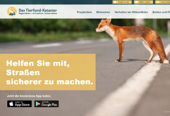 Tierfund-Kataster im neuen Design